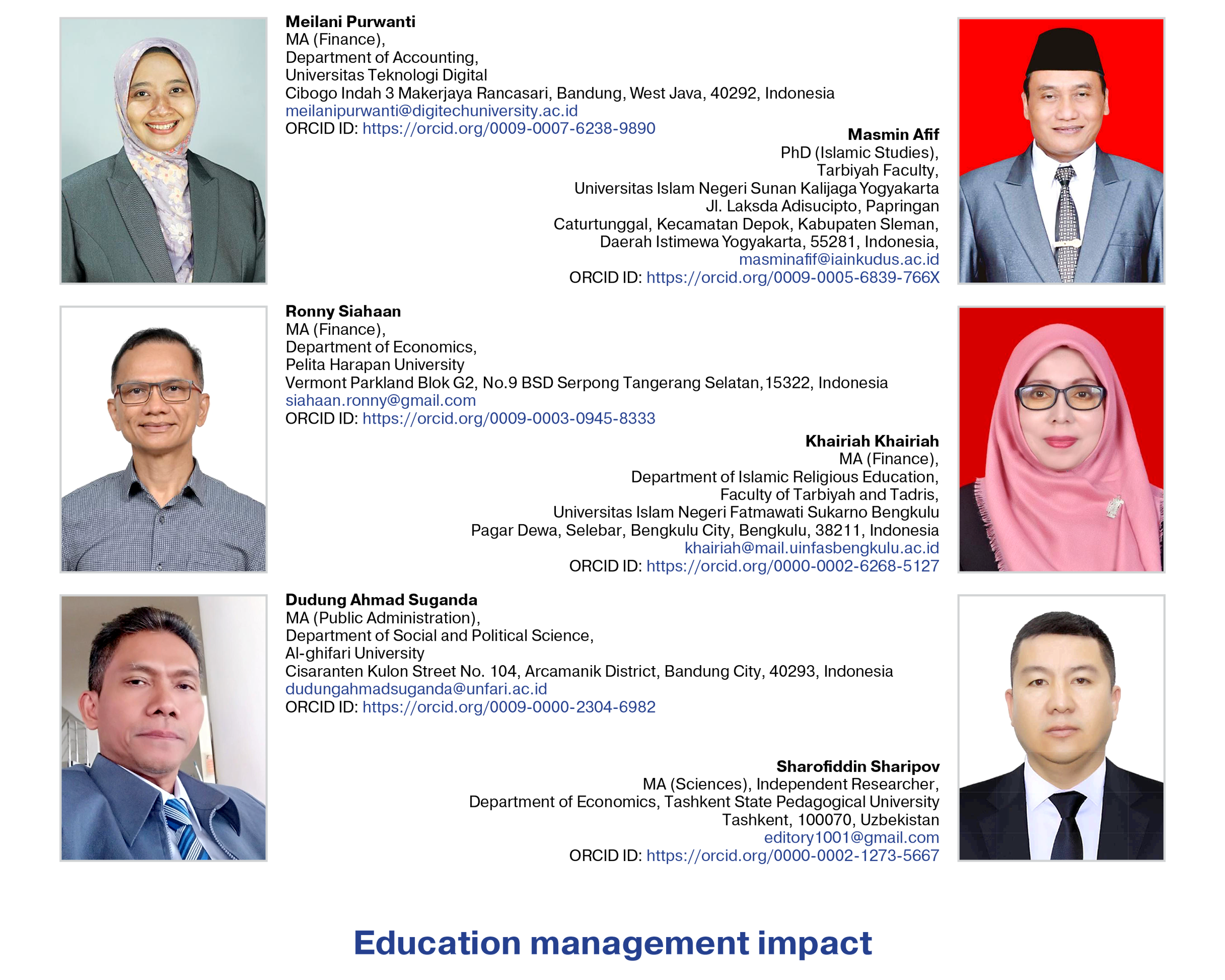 Purwanti, M., Afif, M., Siahaan, R., Khairiah, K., Suganda, D. A., & Sharipov, Sh. (2023)