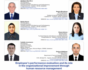 Employee’s performance evaluation and its role in the organizational improvement through human resource management