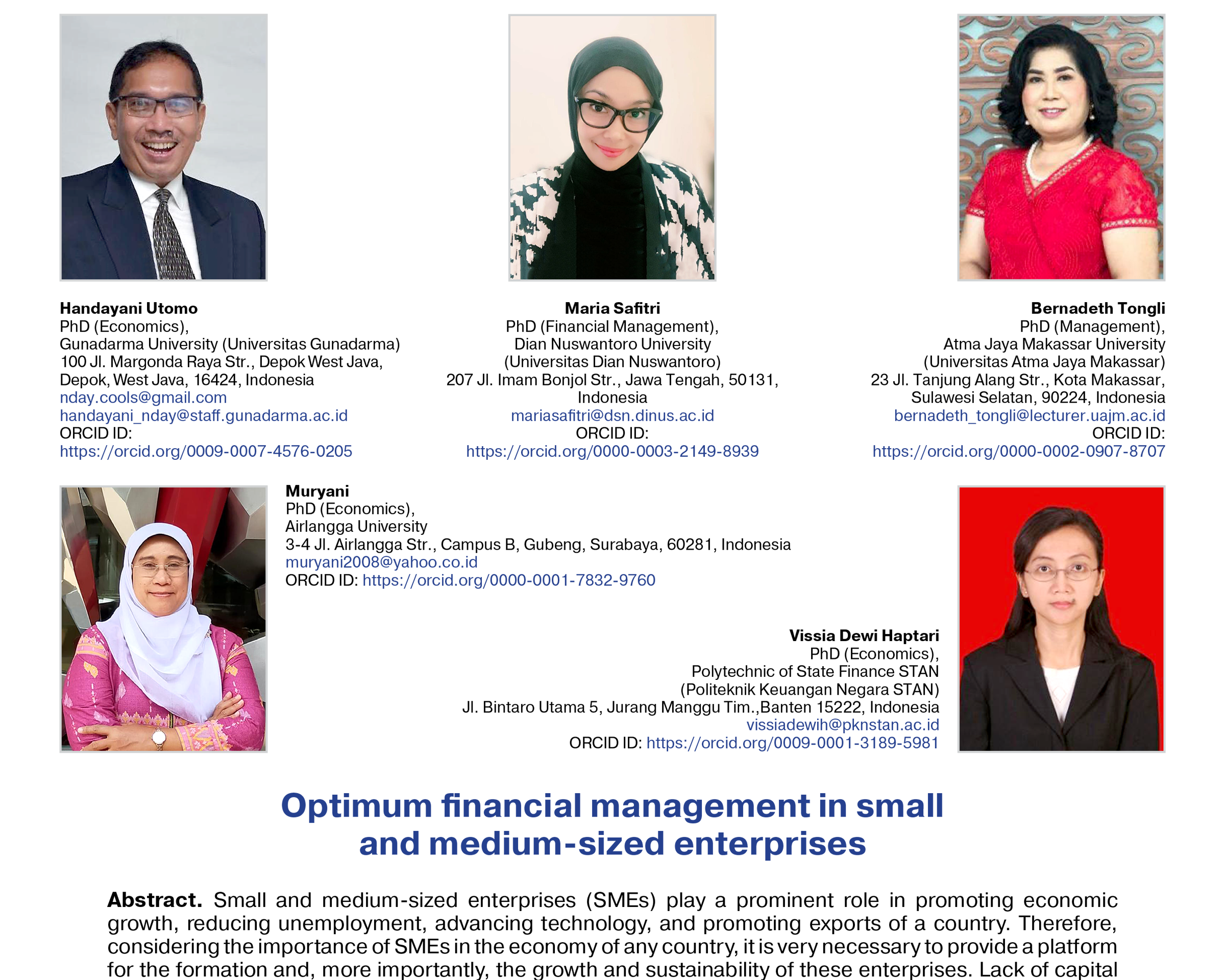 Utomo, H., Safitri, M., Tongli, B., Muryani, & Haptari, V. D. (2025)